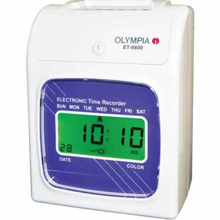 Olympia ET-6600 – LCD clock face Electronic Time Recorder