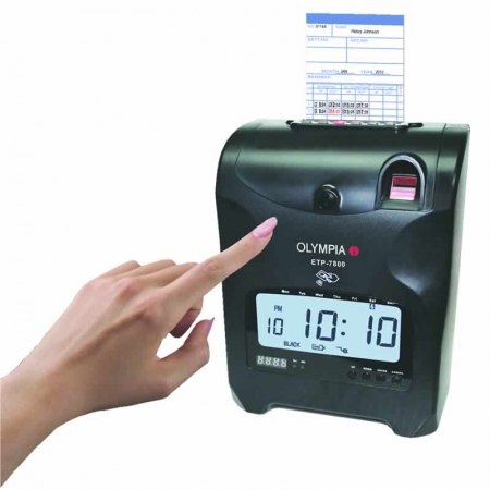 Olympia ETP-7800 – LCD clock face Electronic Time Recorder with Biometrics Access